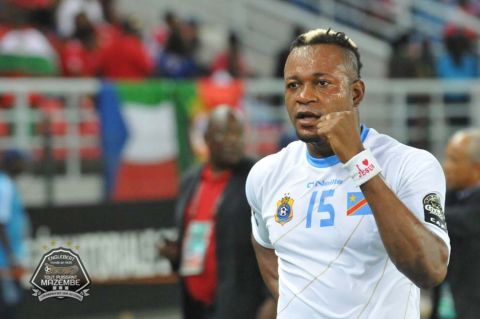 Joël KIMWAKI buteur avec les Léopards