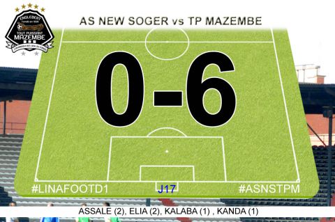 Score final AS New Soger-TP Mazembe