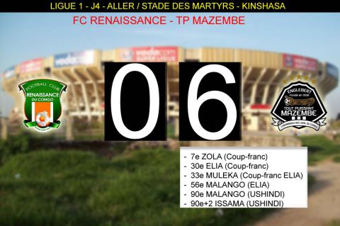 Score final FC Renaissance-TP Mazembe