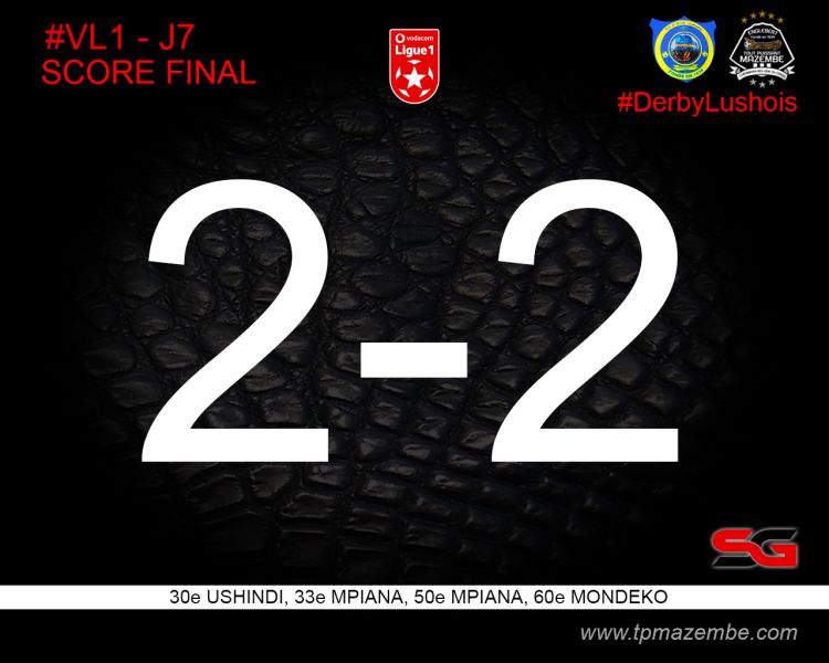 Score final FC Lupopo-TP Mazembe