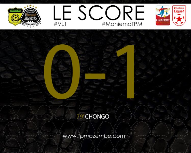 Score final AS Maniema Union-TP Mazembe