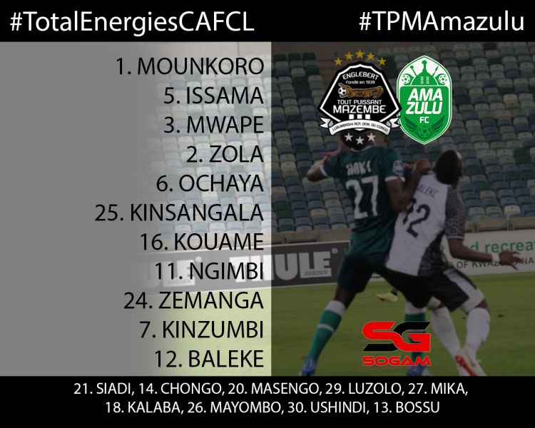 Composition TP Mazembe-Amazulu FC