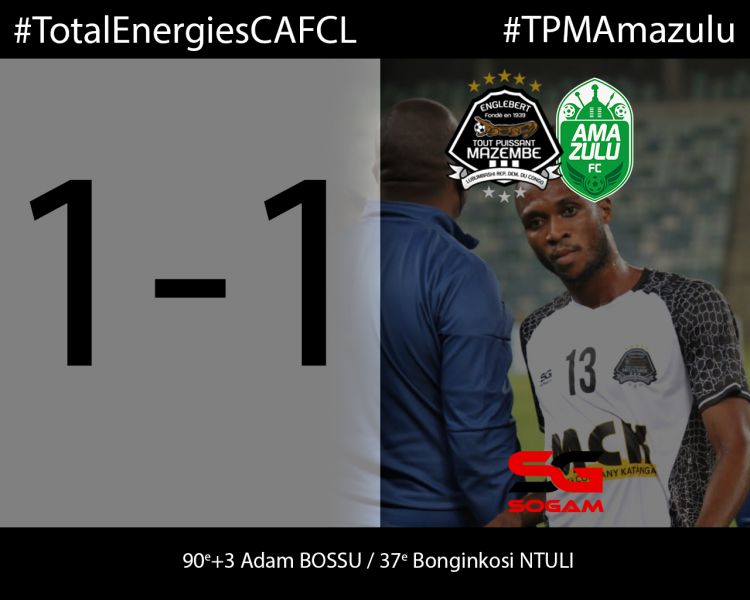 Score final TP Mazembe-Amazulu FC