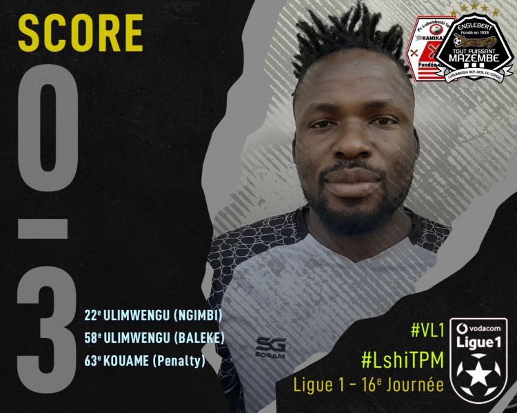 Score final FC Lubumbashi Sport-TP Mazembe