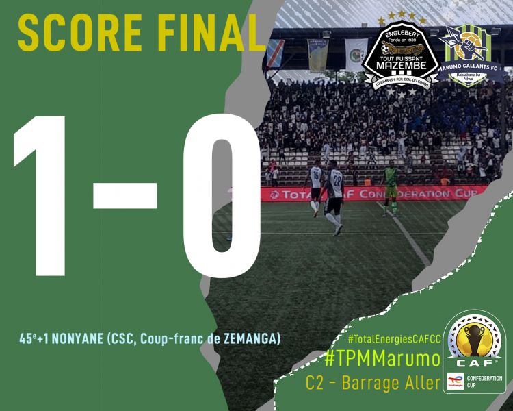 Score final TP Mazembe-Marumo Gallants FC