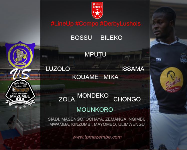 Composition FC Saint Eloi Lupopo-TP Mazembe