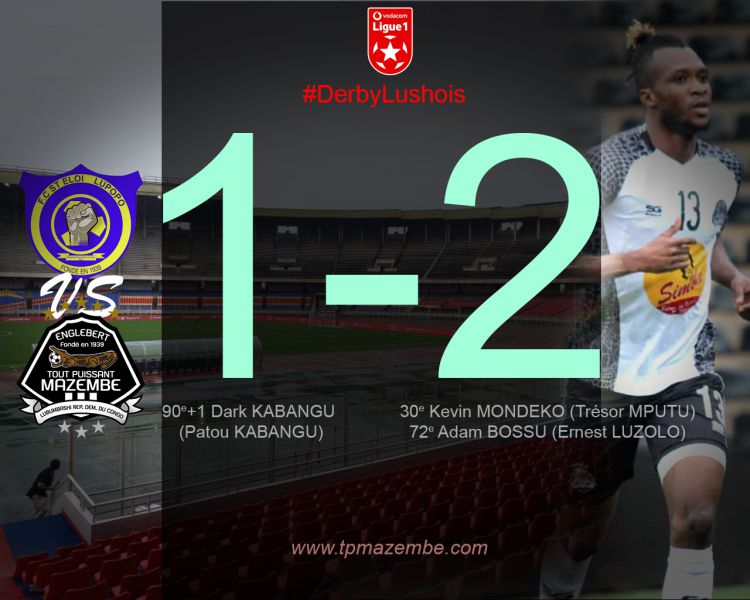 Score final FC Saint Eloi Lupopo-TP Mazembe