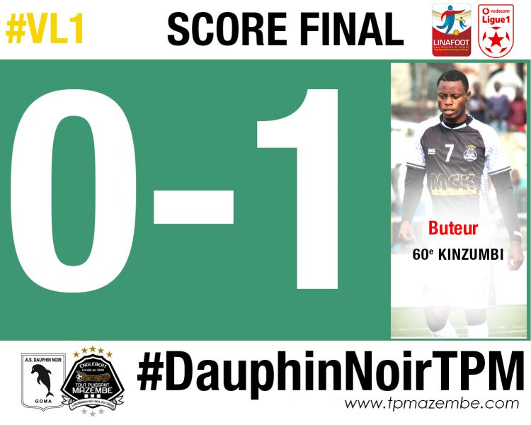 Score final AS Dauphin Noir-TP Mazembe