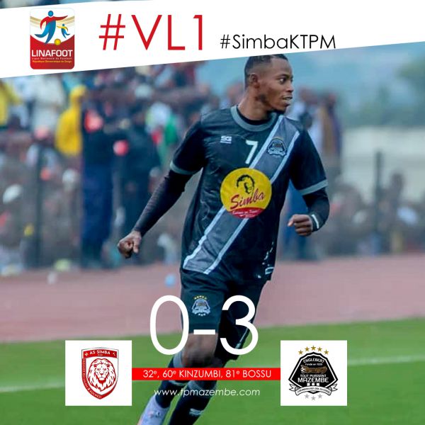 Score final AS Simba Kamikaze TP Mazembe