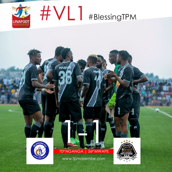 Score final Blessing FC-TP Mazembe