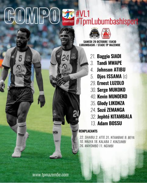 Composition TP Mazembe-FC Lubumbashi Sport