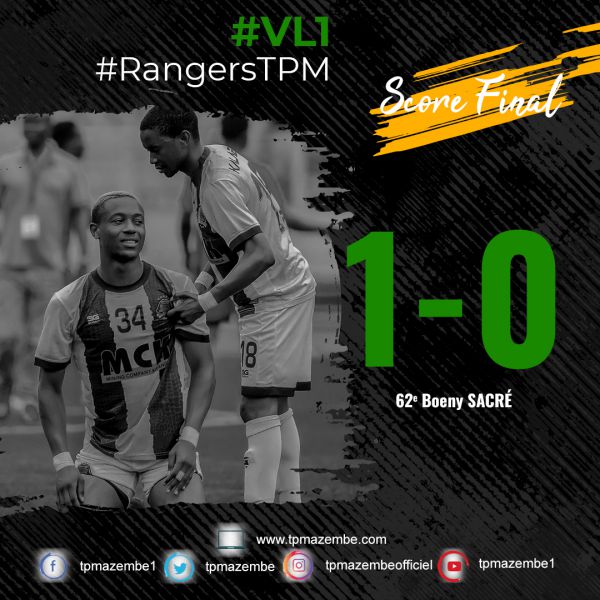 Score final AC Rangers-TP Mazembe