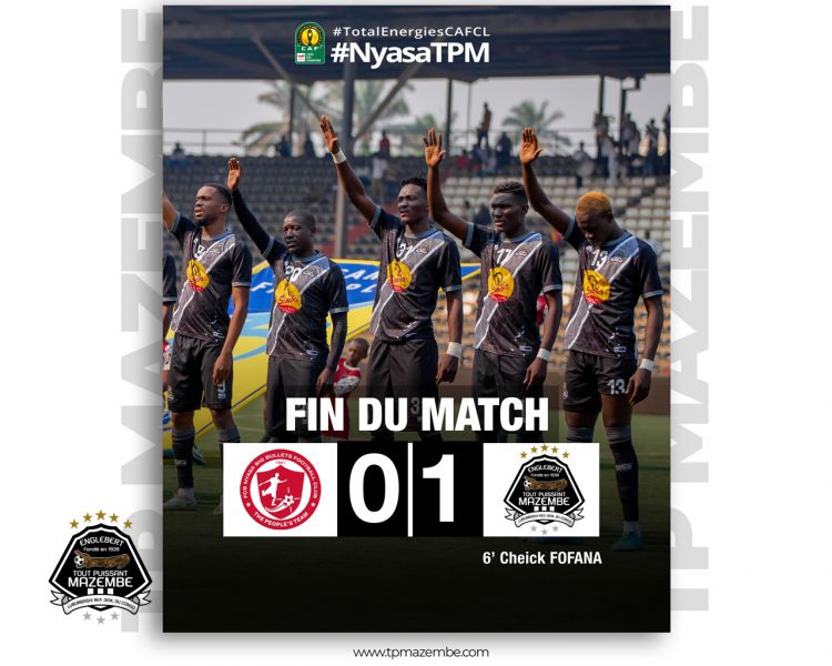 Score final Nyasa Big Bullets Football Club-TP Mazembe