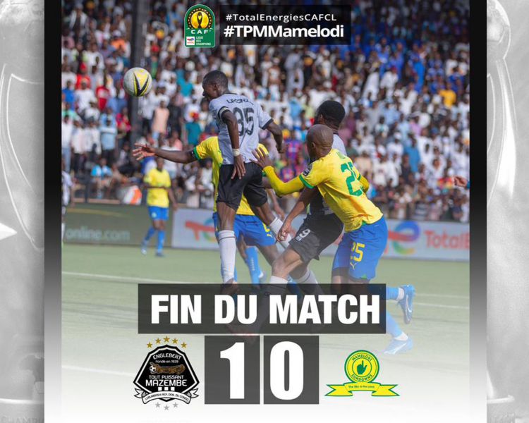 Score final TP Mazembe-Mamelodi Sundowns