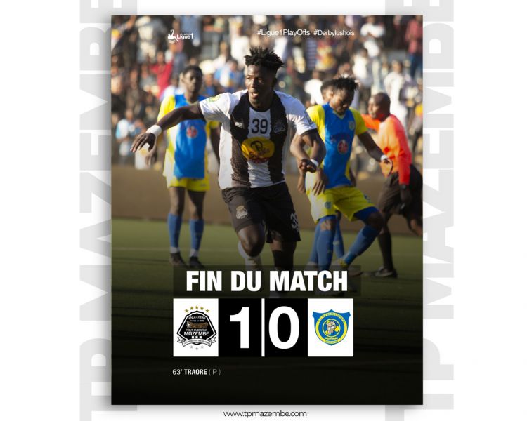 Score final TP Mazembe-FC St Eloi Lupopo
