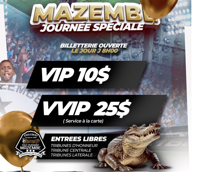 Venez célébrer le Tout Puissant Mazembe