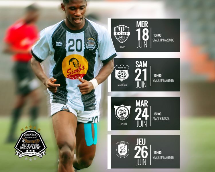 Après DCMP, trois matchs selon la Linafoot